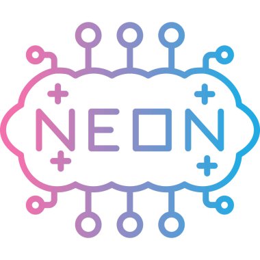 renk çizgisi ağ simgesi beyaz arkaplanda izole edildi. İnternet teknolojisi ve ağ kurma konsepti. Sosyal medya ağı. Rastgele dinamik şekiller. vektör illüstrasyonu.