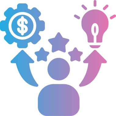 iş fikri vektörü renk simgesi tasarımı