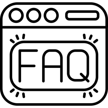 Soru işaretinin basit bir simgesi