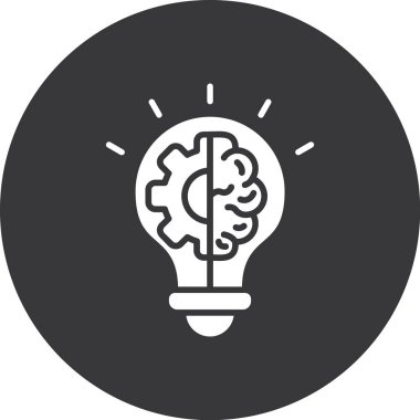 Ampul simgesinin vektör illüstrasyonu