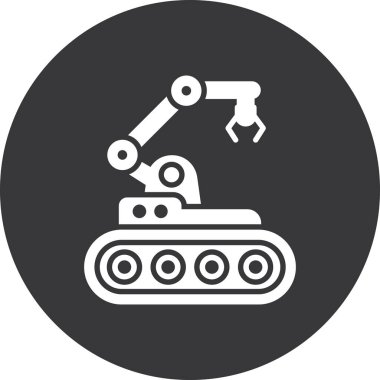 robot. Web simgesi basit tasarım