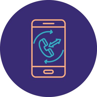 hareket eden telefon vektör çizim