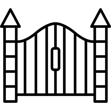 Çit vektör satırı simgesi