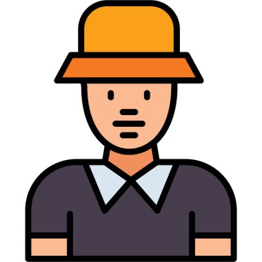 Avatar çocuk simgesi - taslak biçimi