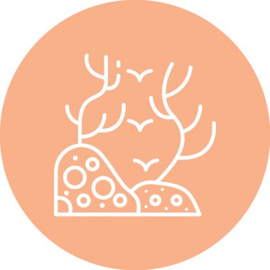 güzel ve şirin çizgi vektör simgesi