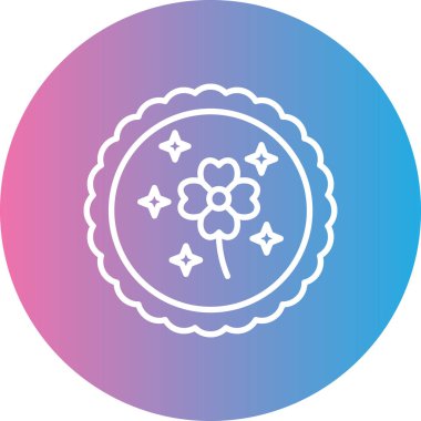 Çiçek vektör illüstrasyon tasarımlı güzel çiçek dairesel çerçevesi