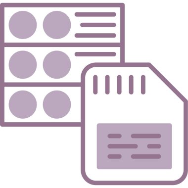 belge simgesi vektör illüstrasyonu