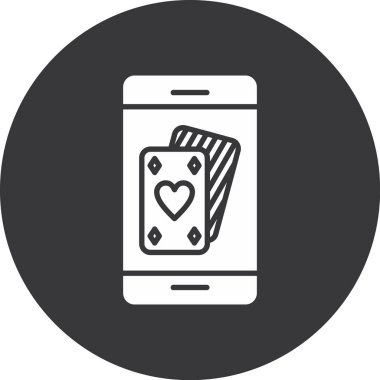 Modern akıllı telefon simgesinin vektör çizimi