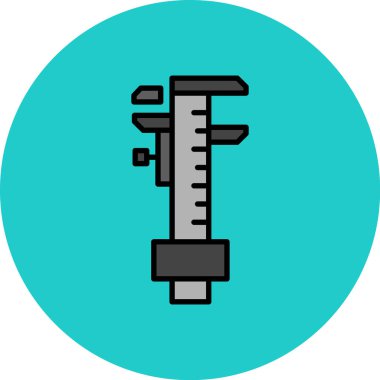 Termometre simgesinin vektör illüstrasyonu