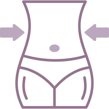 iç çamaşırı moda simgesi dış hat biçiminde