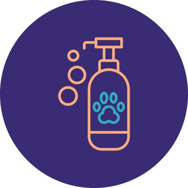 Köpek şampuanı. Basit resimleme