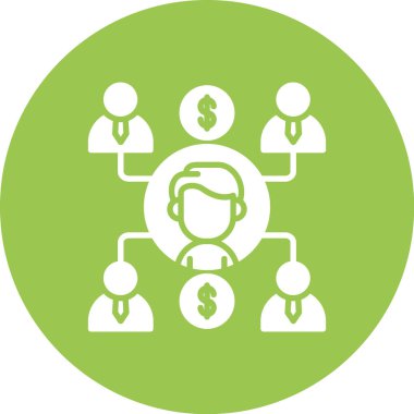 iş yönetimi simgesi, vektör illüstrasyonu