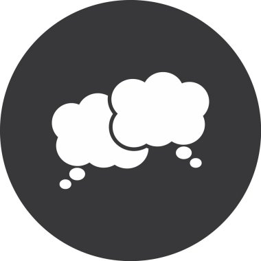 konuşma balonu simgesi çizimi vektör tasarımı