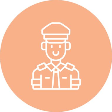 polis simgesi vektör illüstrasyonu