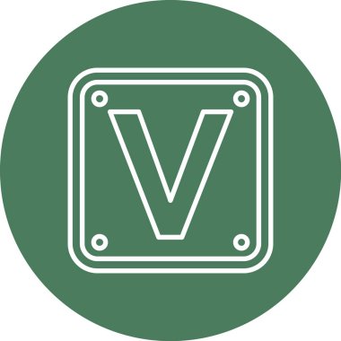 Yol işareti simgesinin vektör illüstrasyonu