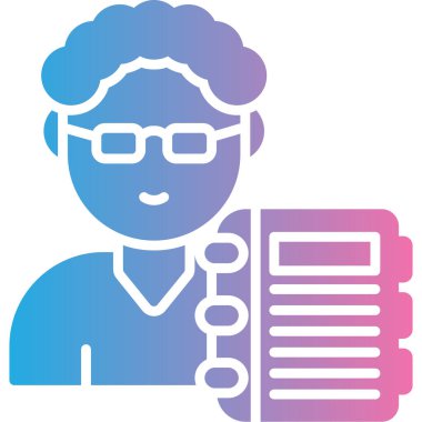 Stetoskop simgesi olan doktor, vektör illüstrasyonu