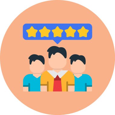 İş takım düz simgesi