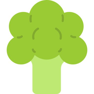 Beyaz arkaplan vektörü illüstrasyonunda izole edilmiş düz biçimli taze organik simge