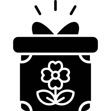 Çiçek. Web simgesi basit illüstrasyon