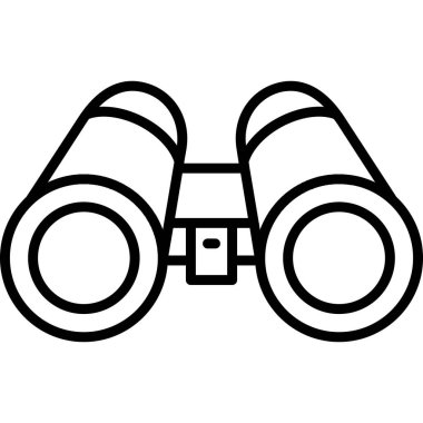 dürbünler web vektör simgesi