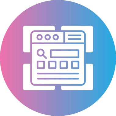 seo modern simgesinin vektör illüstrasyonu