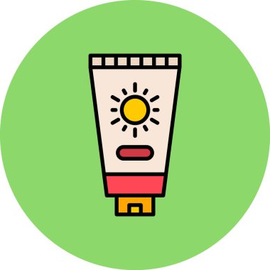 Krema. Web simgesi basit illüstrasyon