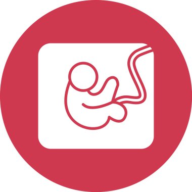 Hamile kadın vektör simgesi