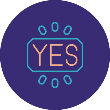 yes icon vector illustration