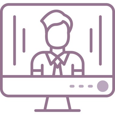 çevrimiçi eğitim ikonu vektör illüstrasyonu