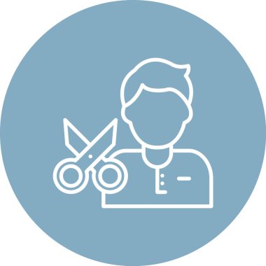 İnsan ve doktor simgesinin vektör çizimi