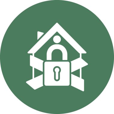 Modern bina ikonundan yoksun vektör illüstrasyonu