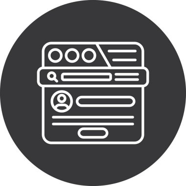 seo modern simgesinin vektör illüstrasyonu