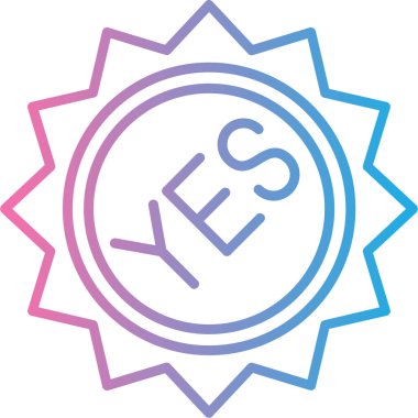 Öyle mi? Web simgesi basit illüstrasyon