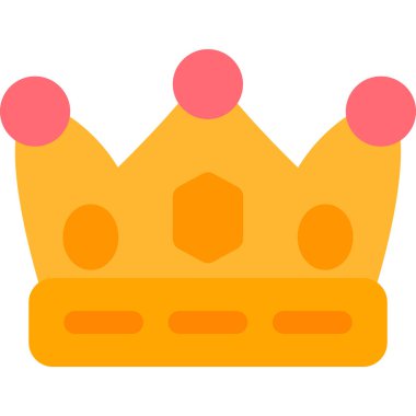 taç düz vektör simgesi