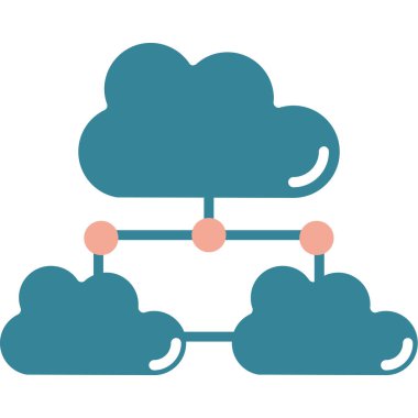 bulut hesaplama vektörü illüstrasyonu