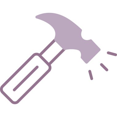 Tornavida simgesiyle çekiç, satır renk biçimi