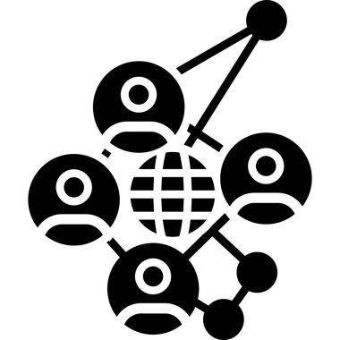 ağ bağlantı vektörü simgesi