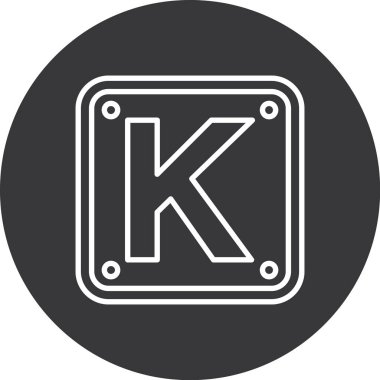 Modern simgenin vektör illüstrasyonu