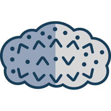 Beyin. Web simgesi basit tasarım