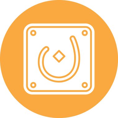 At nalı simgesi, modern vektör illüstrasyon tasarımı