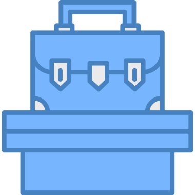 çanta çanta simgesi doldurulmuş taslak biçimi