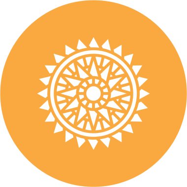 Güneş Simgesi Vektör illüstrasyonu