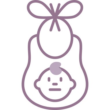 Noel şapkası ikonu, noel ve yeni yıl kutlamaları konsepti, Noel ve yeni yıl tabelası olan bebek beyaz arka planda, doğrusal anahat tarzı simge