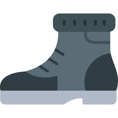 Kışlık çizme ikonu vektör çizimi tasarımı