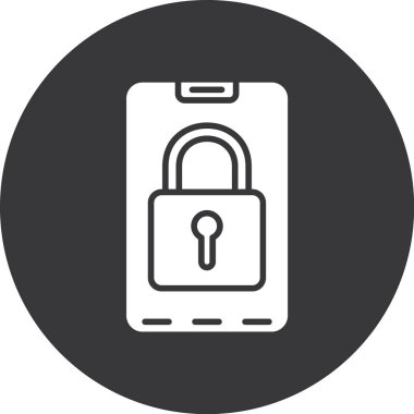 Modern b 'nin vektör illüstrasyonu simge kilidinden yoksun