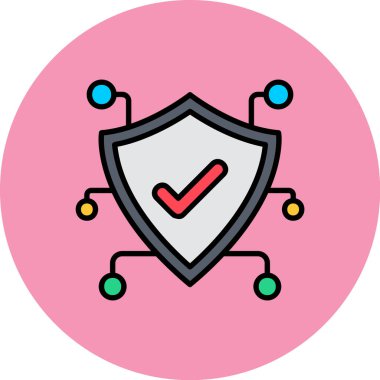 Bir kalkanın vektör illüstrasyonu