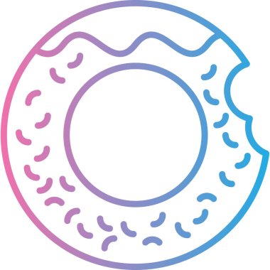 donut. Web simgesi basit illüstrasyon