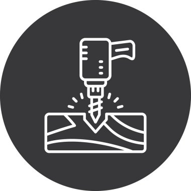 Modern oto tamir simgesinin vektör illüstrasyonu