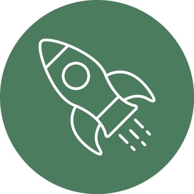 Roket simge vektör çizim