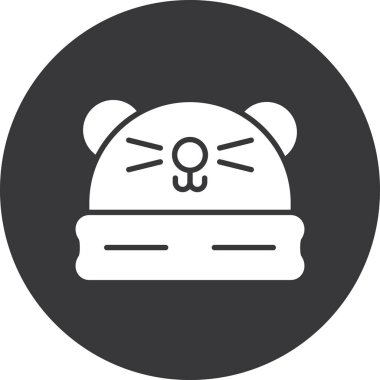 Ayı simgesi vektör illüstrasyonu